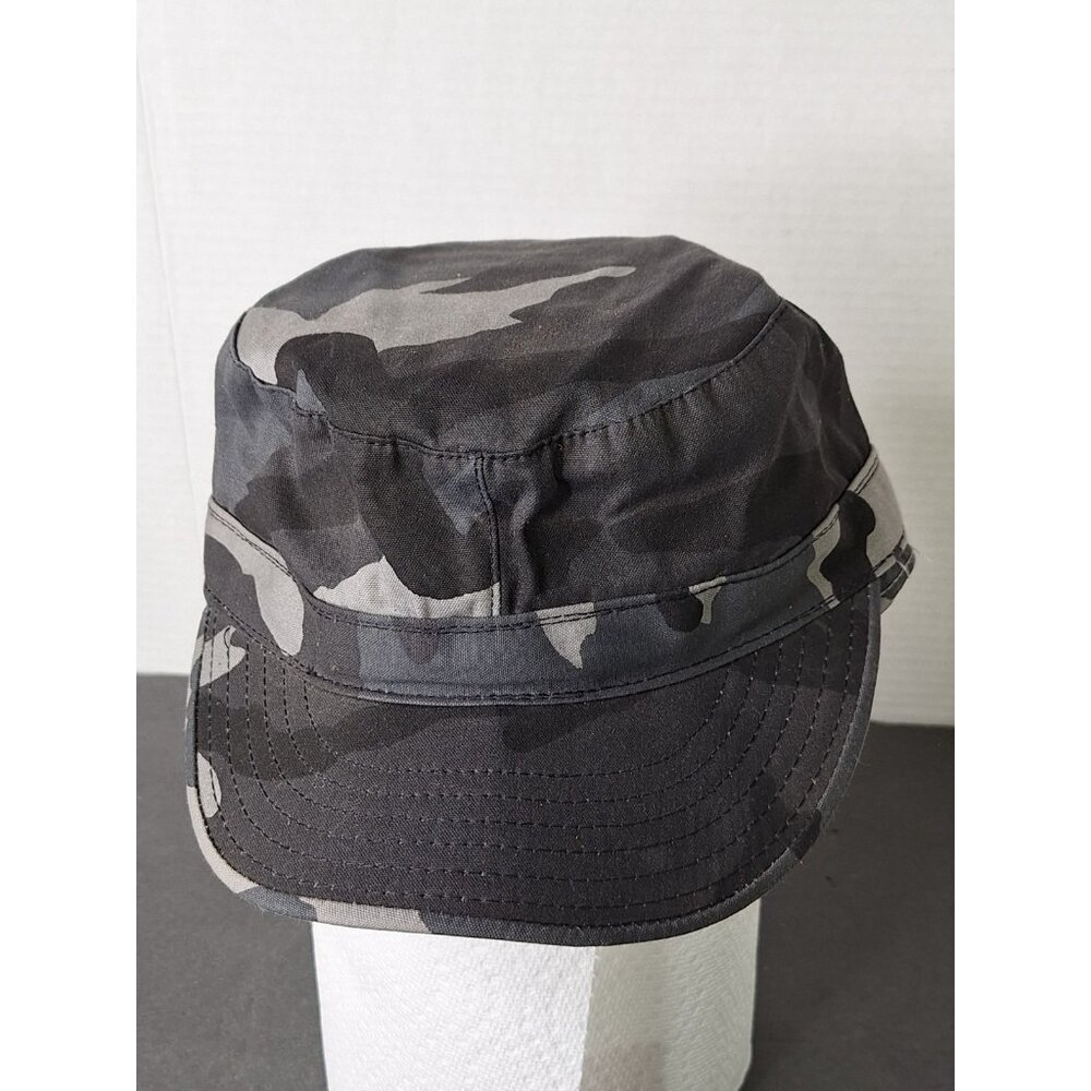 US Army Gray Camo Field Cap w/ Ear Flaps Size 7 - 8415-01-084-1787 NWOT